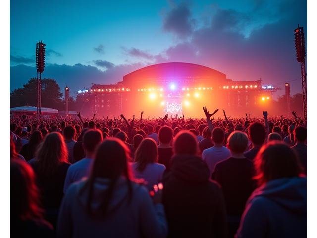 Crowd enjoying a music festival at Electric Picnic.
