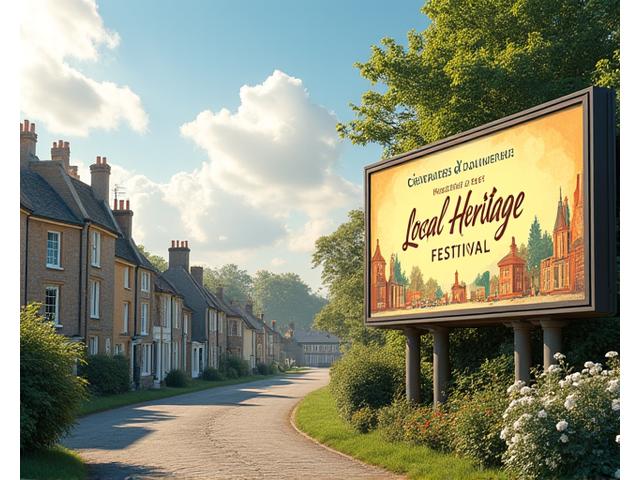 Community focused billboard design for a local council initiative